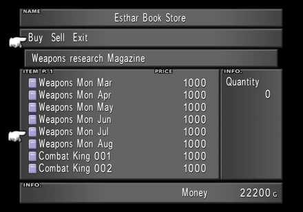 Weapons Mon July - Esthar Book Store.jpg