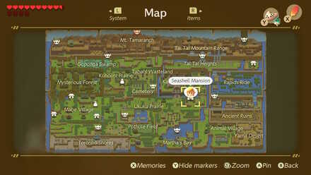 Seashell Mansion Location