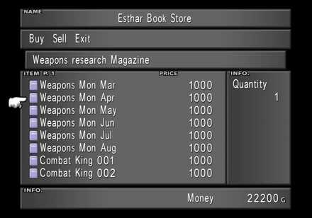 Weapons Mon Apr - Esthar Book Store.jpg