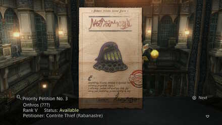 orthros rank v clan quest montblanc sidequest walkthrough final fantasy xii ffxii ff12