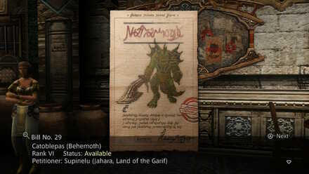 catoblepas rank vi sidequest walkthrough final fantasy xii ffxii ff12