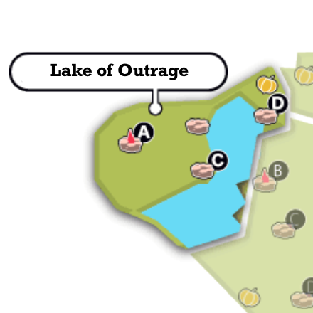 Lake Of Outrage Map And Obtainable Pokemon Pokemon Sword