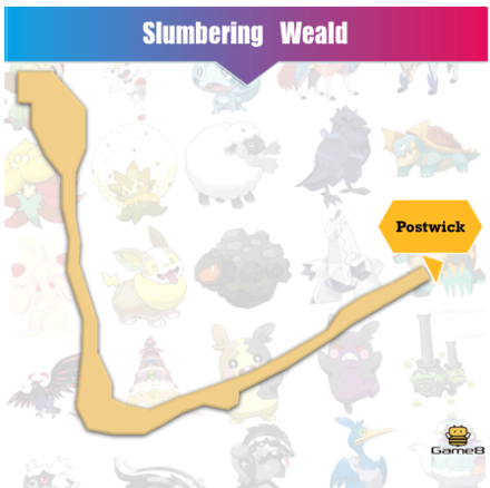 Pokémon Sword and Shield Slumbering Weald - available Pokémon, items and  trainers