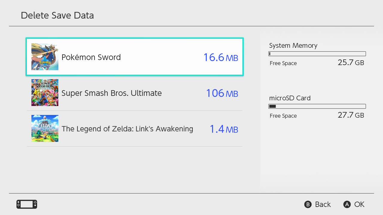 Nintendo Switch Delete Pokemon Save Data