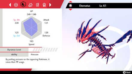 How to Catch Eternatus - Eternatus Stats