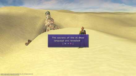 FFX Final Fantasy X Bikanel Island Obtainable Item Al Bhed Primer XIV