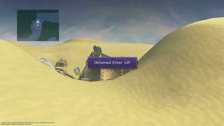 FFX Final Fantasy X Obtainable Items Bikanel Island Ether x2