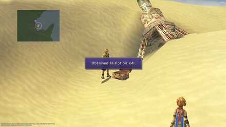 FFX Final Fantasy X Obtainable Items Bikanel Island Hi-Potion x4