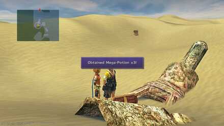 FFX Final Fantasy X Obtainable Items Bikanel Island Mega-Potion x3