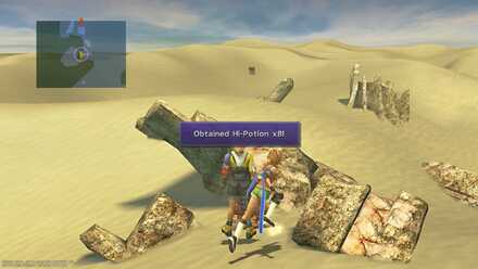 FFX Final Fantasy X Obtainable Items Bikanel Island Hi-Potion x8
