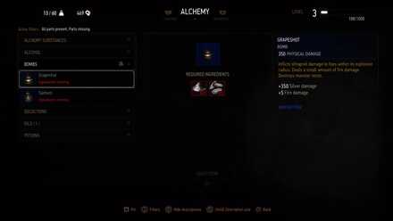 The Witcher 3 Grapeshot