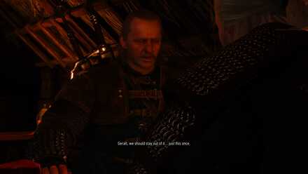 The Witcher 3 Vesemir tavern