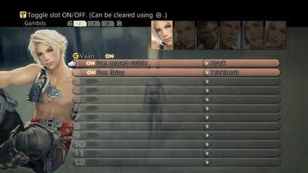 Top Priority gambit FF12 Gambits