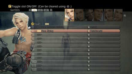 Off Menu FF12 Gambits