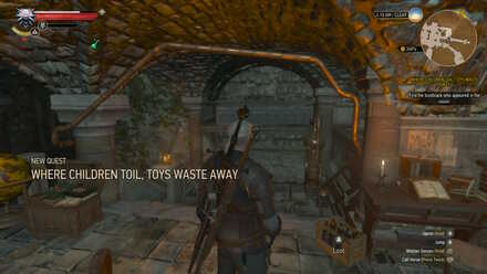 Witcher 3 Quest Where Children Toil Toys Waste Away