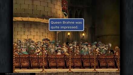 100 nobles were impressed Queen Brahne was quite impressed