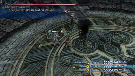 Shadowseer casts Slowga FF12 Elite Marks