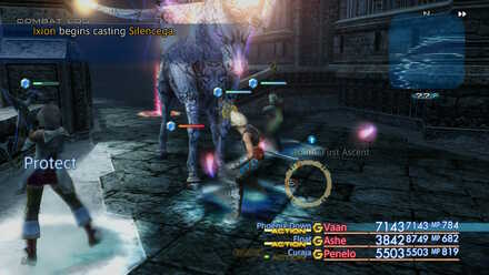 Ixion casts Silencega FF12 Elite Marks