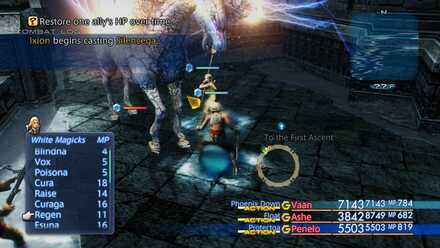 Ixion casts Silence FF12 Elite Marks