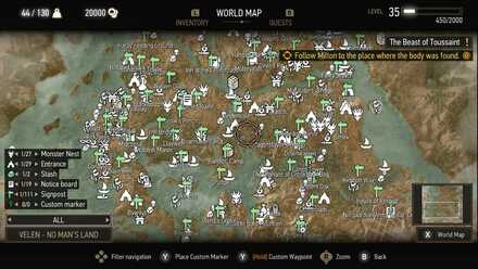 Witcher 3 Velen Map Velen Map And Locations | The Witcher 3｜Game8