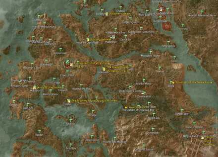 Witcher 3 Map By Level Velen Map And Locations | The Witcher 3｜Game8