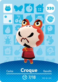 Animal Crossing amiibo Card - #376 Rizzo - Series 4