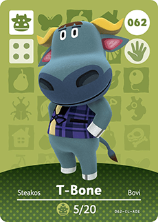 Carte amiibo animal crossing Tutu n°061