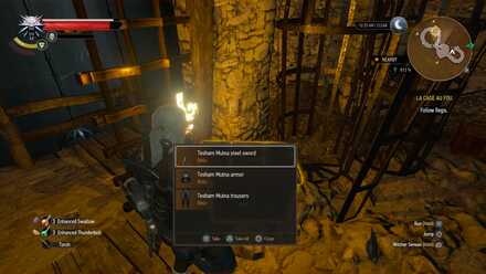 Tesham Mutna steel swords armor trousers