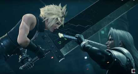 cloud and sephiroth