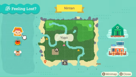 ACNH - A map of an island in Animal Crossing: New Horizons