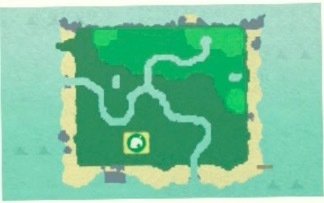 ACNH - Best Island Layout Guide - A map of an island