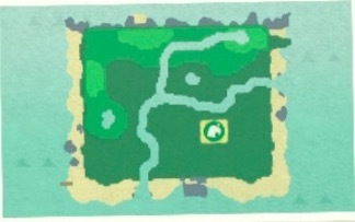ACNH - A map of an island