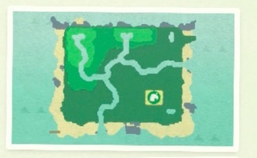 ACNH - A map of an island