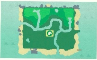 ACNH - A map of an island