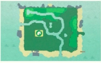 ACNH - Best Island Layout Guide - A map of an island