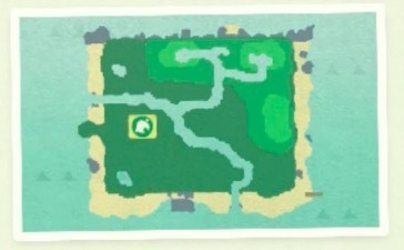 ACNH - Best Island Layout Guide - A map of an island