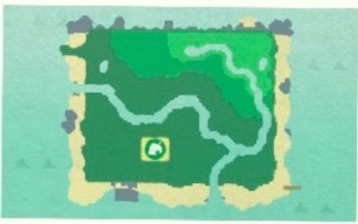 ACNH - Best Island Layout Guide - A map of an island