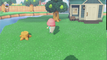 ACNH - A bug on a tree