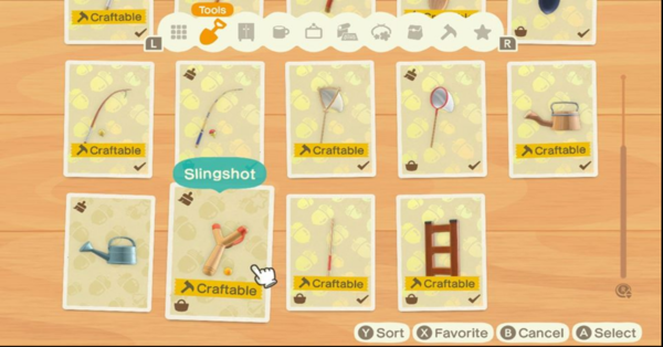 How to Get the Slingshot Slingshot DIY Recipe ACNH Animal