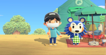 ACNH - A player tries to take a photo while zoomed-in