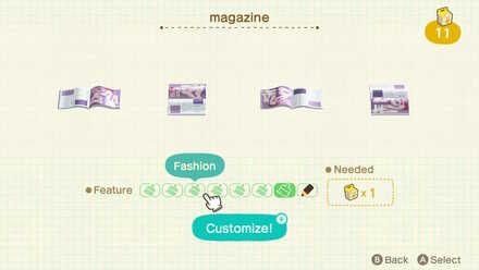 ACNH - Customizing magazine