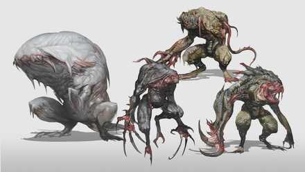 resident evil zombie concept art