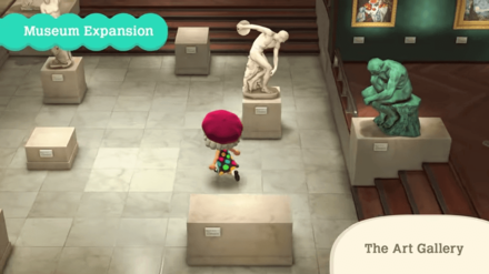 ACNH - Sculptures at the museum