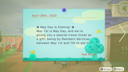 ACNH - May Day 2022 - May Day Announcement