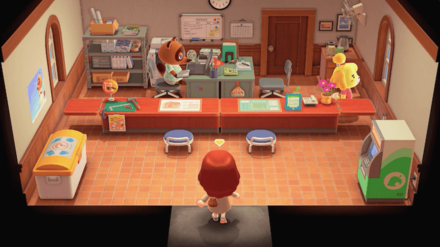 ACNH - A resident enters Resident Services