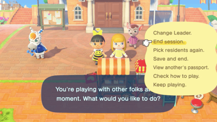 A resident ends the session