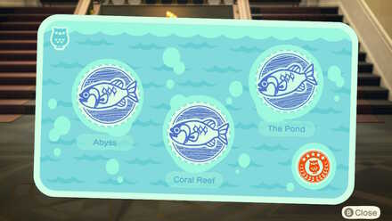 ACNH - Complete Fish Gallery Stamps