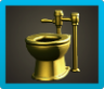 Golden Toilet Image