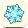 Icono de copo de nieve grande