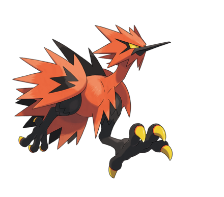 Pokemon Sword and Shield Galarian Moltres 6IV-EV Trained